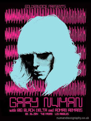Gary Numan Splinter Tour Poster Los Angeles